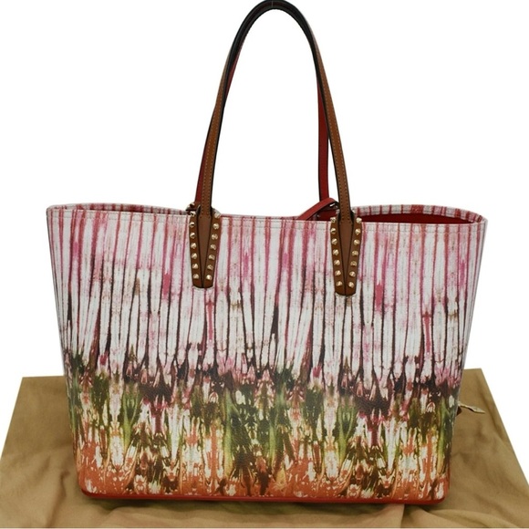 🔥Rare CHRISTIAN LOUBOUTIN Cabata East West Large Printed Leather tote with COA🔥 - Picture 12 of 15